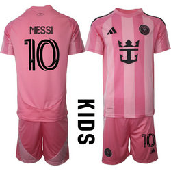 kids 2025-26 Inter Miami CF #10 MESSI Home Soccer Club Jersey