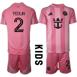 kids 2025-26 Inter Miami CF #2 YEDLIN Home Soccer Club Jersey