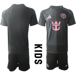 kids 2025-26 Inter Miami CF Blank away Soccer Club Jerseys