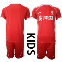 kids 2025-26 Liverpool Blank home Soccer Club Jersey