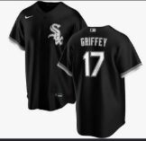 nike Chicago White Sox #17 Ken Griffer Jr Black jersey