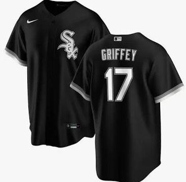 nike Chicago White Sox #17 Ken Griffey Jr Black jersey